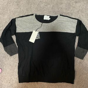 Michael Stars Womens Boatneck Pullover 3/4 sleeve sweater